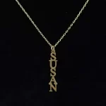 Special, Vertical, Name Pendant, Capital
