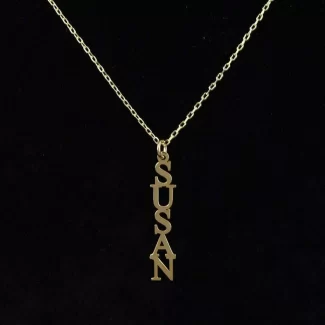 Special, Vertical, Name Pendant, Capital