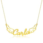 Flying, Angel, Wings, Name Pendant
