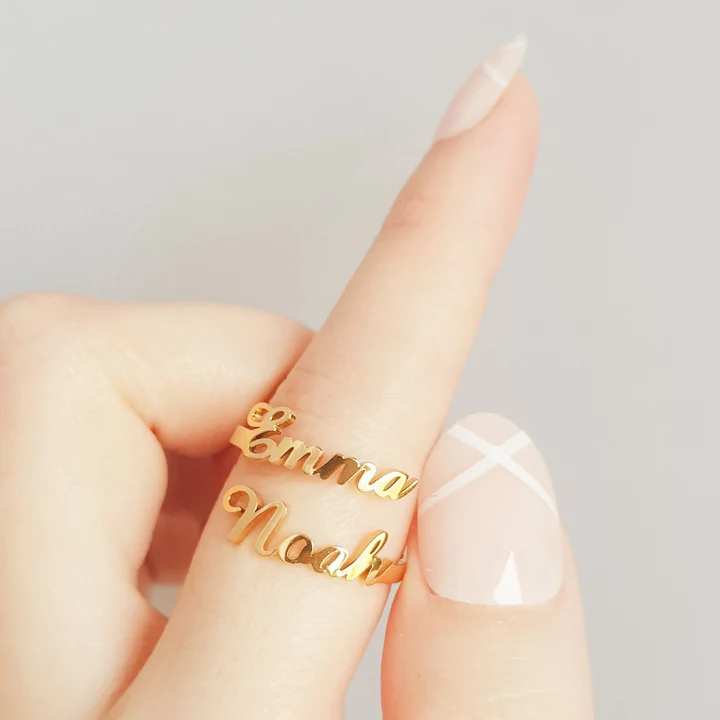 Stackable Custom Name Ring For Women – Zenith Jewelry