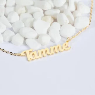 Name Pendant, Gift, Simple Text, Name String