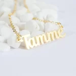 Name Pendant, Gift, Simple Text, Name String
