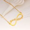 Infinity, Couple, Name Necklace