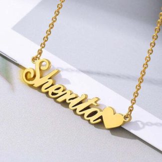 Heart Name Pendant, Love, Dil, Lovely