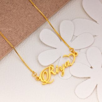 Half, Heart, Name Necklace, Love, Pendant