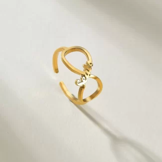 Customized Infinity Ring, Personalized Infinity Name Ring