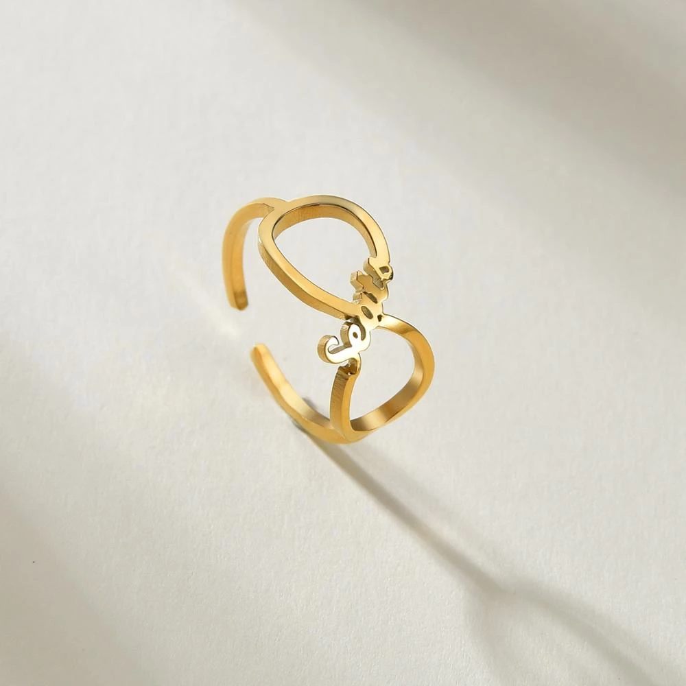 Infinity Ring With Diamond Accent | Jewelry by Johan - Jewelry by Johan