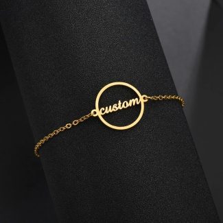 Round Name Bracelet