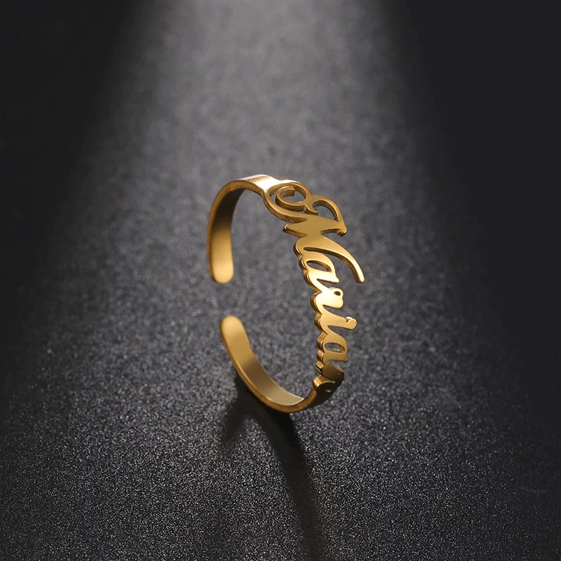 Personalized Double Arabic Custom Names Ring – Arabian Jewelry