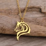 Horse Readymade Necklace, Wolf Tribal Necklace