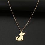 Dog Readymade Necklace, Animal Cute Dog Fashion Pendant
