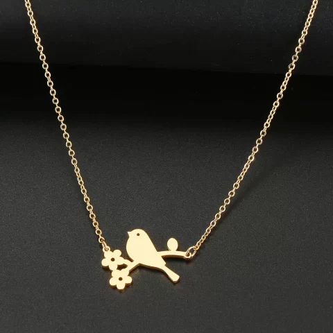 Swallow Bird necklace Geometric Animal jewelry Birthday gift for girl -  Shop Glorikami Necklaces - Pinkoi