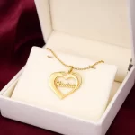 Bold Heart Name Necklace – Hasina gift product image