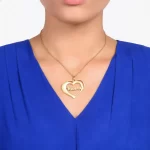 Bold Heart Name Necklace – Hasina neck product image