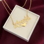 Bottom Heart Name Necklace – Angela gift product image