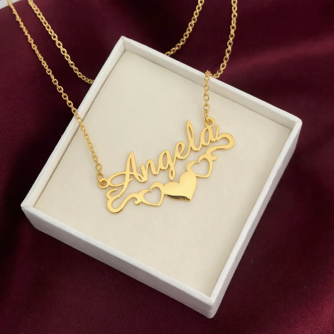 Bottom Heart Name Necklace – Angela gift product image