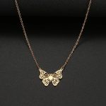 Mandala Style Butterfly Readymade Necklace, Dainty Butterfly Pendant