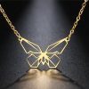 Stylish Butterfly Readymade Necklace, Butterfly Geometric Pendant