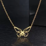 Stylish Butterfly Readymade Necklace, Butterfly Geometric Pendant