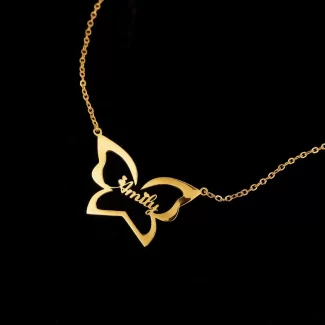 Butterfly Custom Name Necklace – Emily hero product image