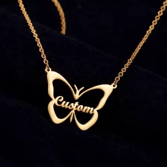 Butterfly Name Necklace – Custom hero product image