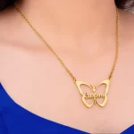 Butterfly Name Necklace – Custom neck product image
