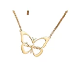 Butterfly Name Necklace – Custom white product image
