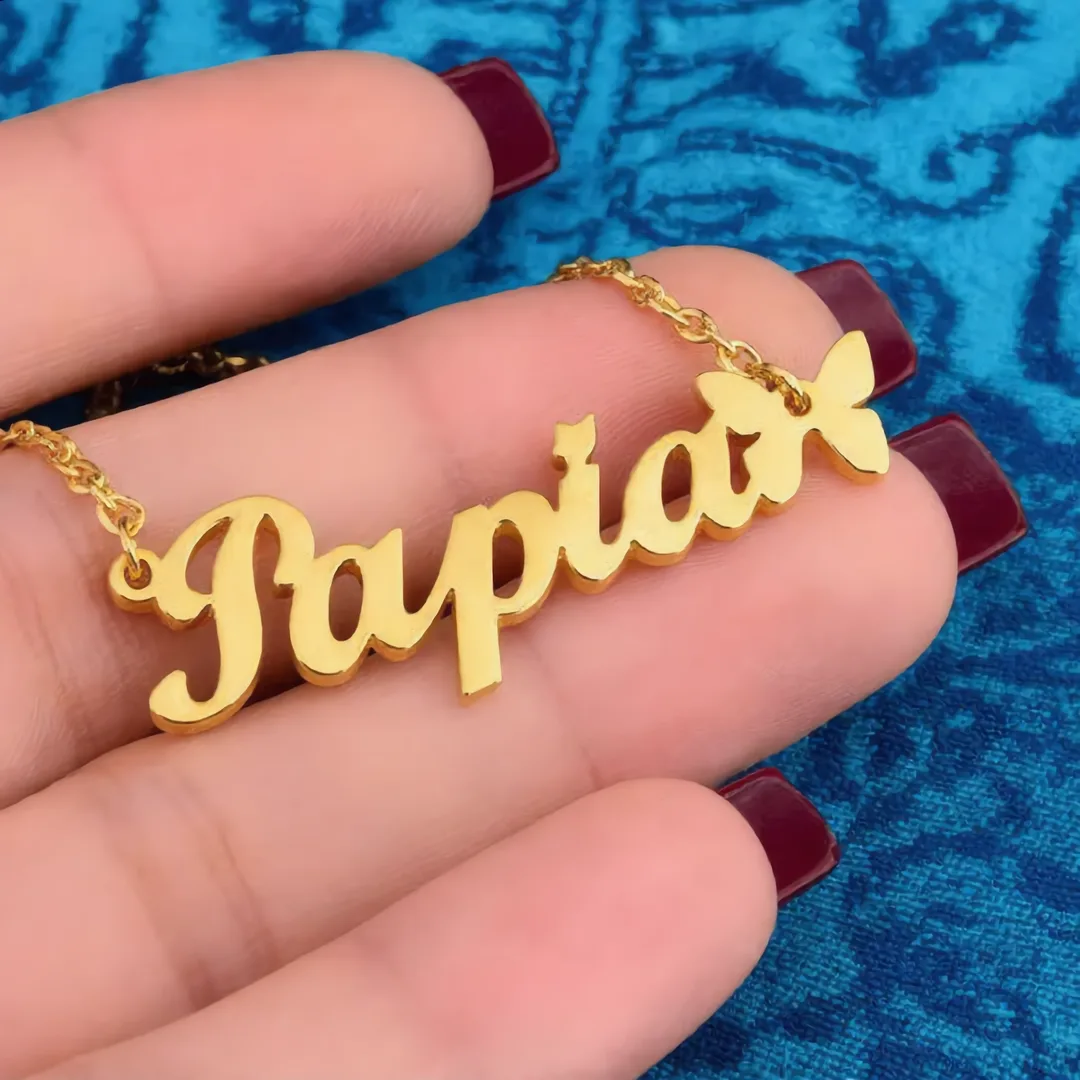 Butterfly Name Pendant – Rupia hand shot Butterfly Name Pendant – Rupia hand product image