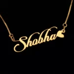 Candlescript Heart Style Name Necklace Shobha hero product photo