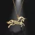 Unicorn Name Style Necklace, Lovely Unicorn Animal Personalized Custom Name Necklace