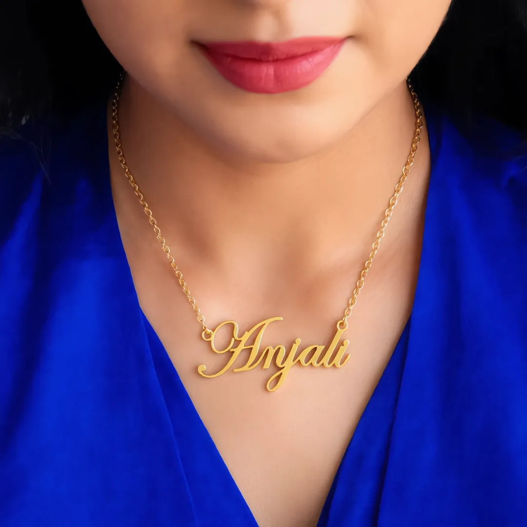 Customized Name Pendant Anjali neck product photo