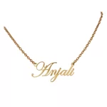 Customized Name Pendant Anjali on white background