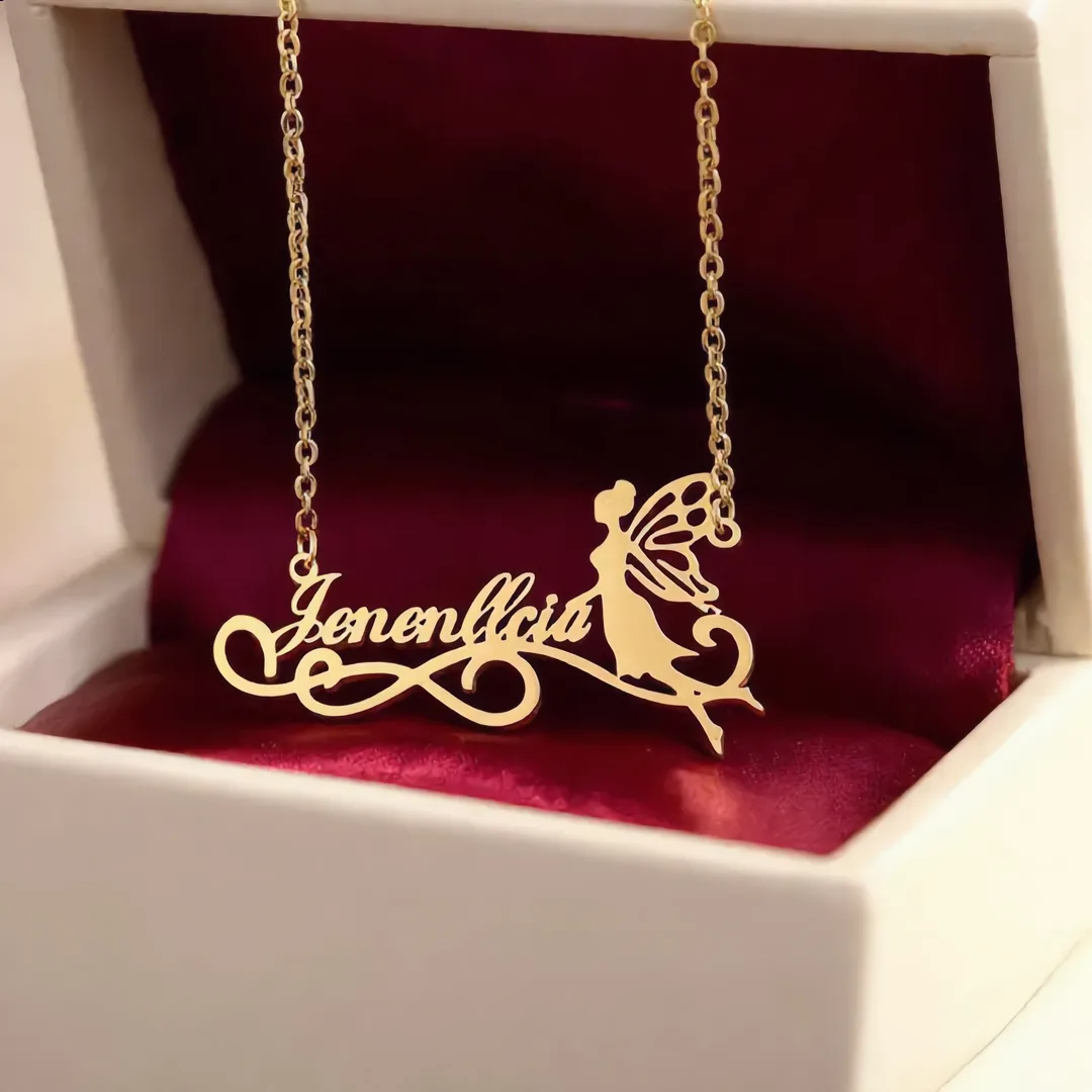 Fairy Angel Name Pendant exact sample gift product photo