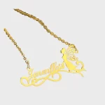 Fairy Angel Name Pendant exact sample on white background