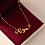 Half Heart Name Necklace – Riya gift product image