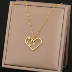 Heart & Star Design Readymade Necklace