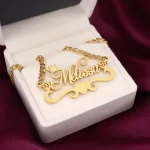 Heart & Diamond Name Necklace – Melissa gift product image