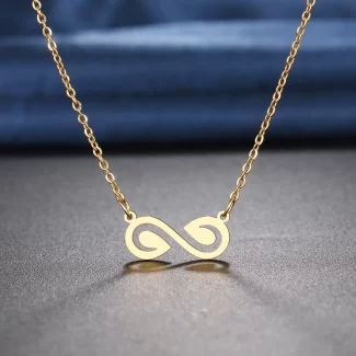 Infinity Leaf Readymade Necklace