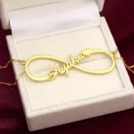 Infinity Single Name Necklace Ayesha gift product photo
