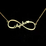 Infinity Single Name Necklace Ayesha hero product photo