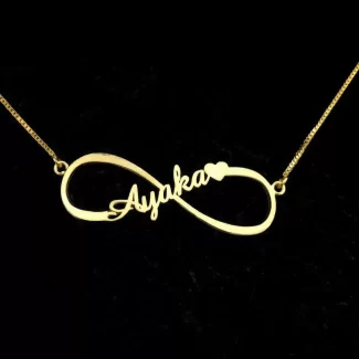 Infinity Single Name Necklace Ayesha hero product photo