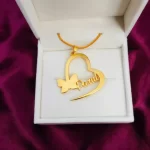 Inside Heart Name Necklace – Poonam gift product image