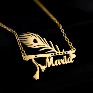 Mor Pankh Design Pendant Maria – black velvet hero