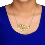 Mor Pankh Design Pendant Maria – indian female neck