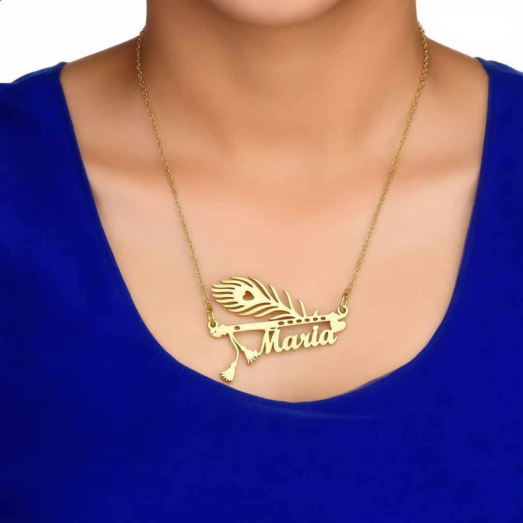 Mor Pankh Design Pendant Maria – indian female neck