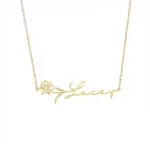 Rose Name Necklace – Lacey white product image