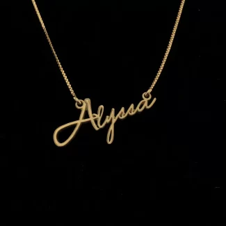 Signature Style Name Necklace – Alyssa hero product image