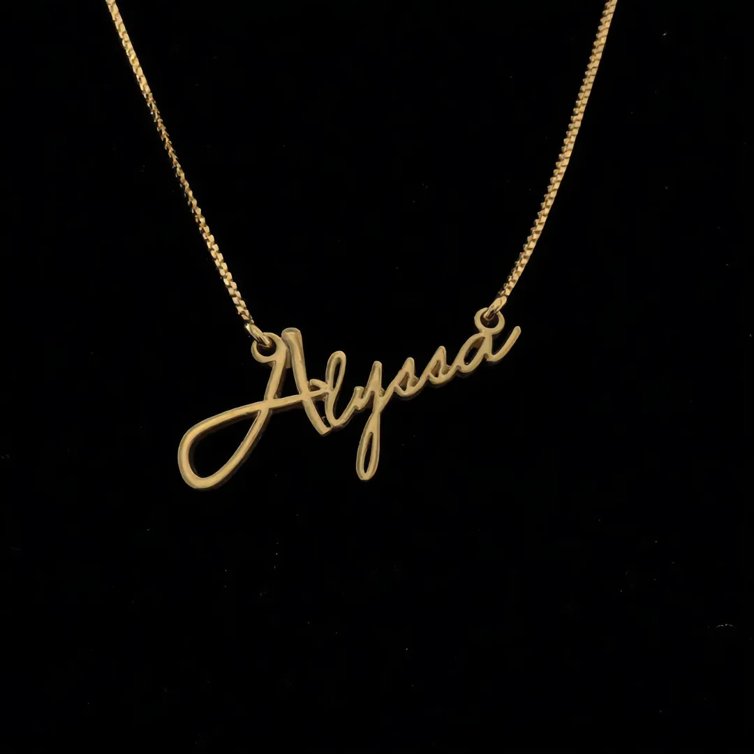 Signature Style Name Necklace – Alyssa hero product image