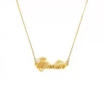 Special Style Name Necklace Disha on a white background