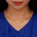 Wings Style Name Necklace Akshu neck product photo